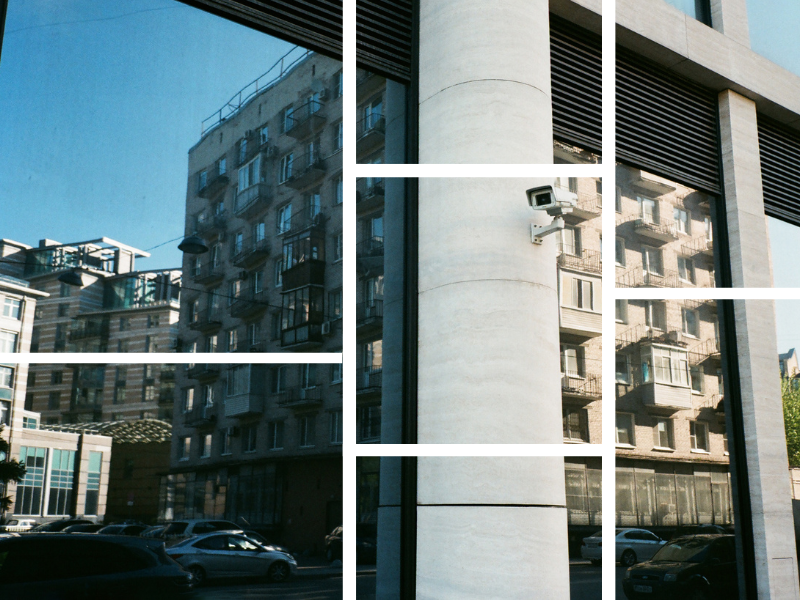 Modern security control room